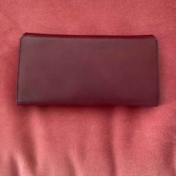 Angela Roi dark red burgundy ‘bordeaux’ clutch wallet - Picture 7 of 10